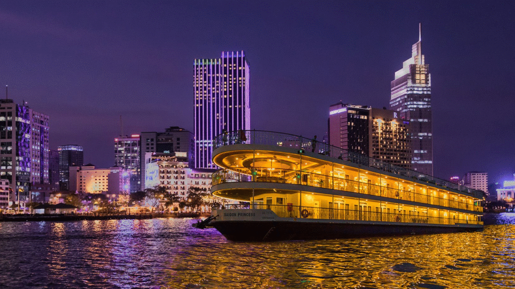 Experience luxury dinner cruise in Saigon